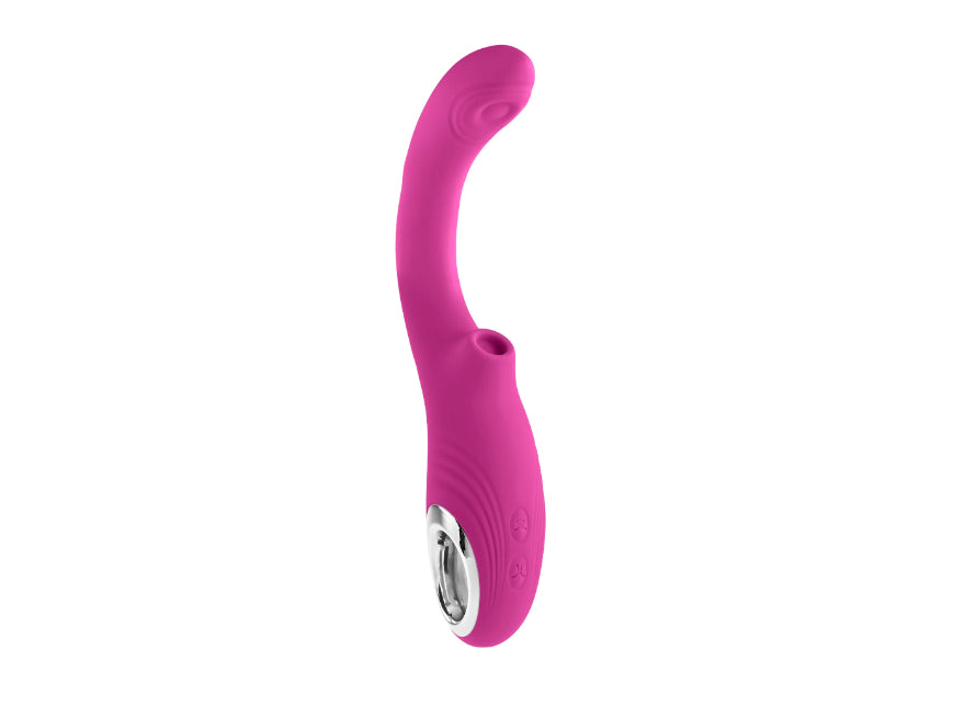 Evolved Strike A Pose Rechargeable Posable Tapping Air Pulse Silicone Vibrator