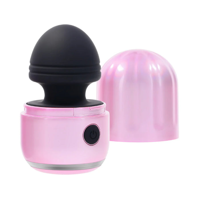 Evolved Vacation Vibes Mini Wand Rechargeable Silicone Vibrator With Travel Cover