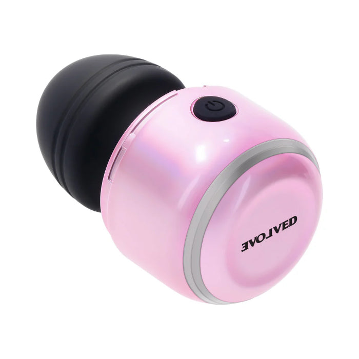 Evolved Vacation Vibes Mini Wand Rechargeable Silicone Vibrator With Travel Cover
