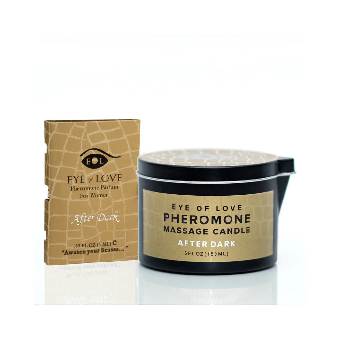 Eye of Love After Dark Attract Him Pheromone Massage Candle For Massage and Temperature Play