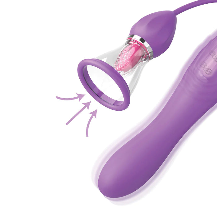 Fantasy Ultimate Pleasure Max Dual Stimulator Oral Sex Simulator & G-Spot Vibrator