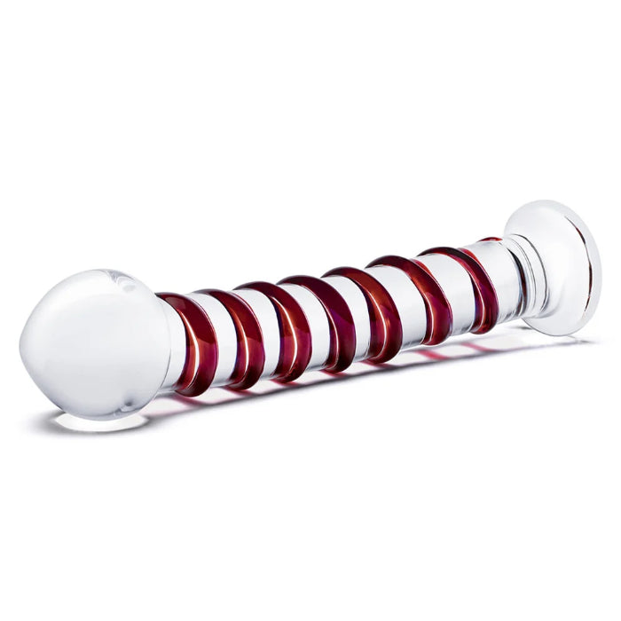 Glas Mr. Swirly Swirl Shaft Texture Glass Dildo