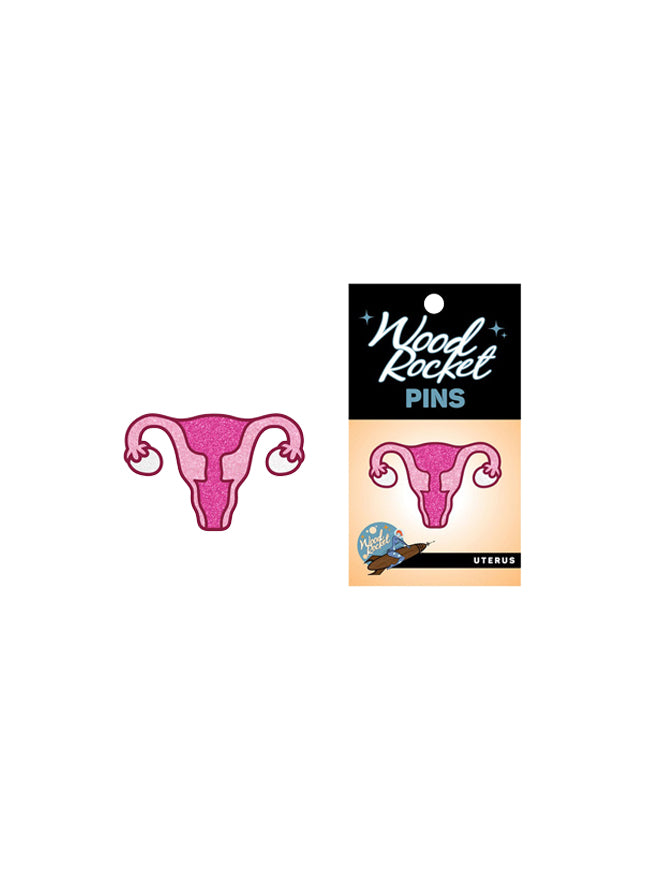 Glittery Uterus Pin