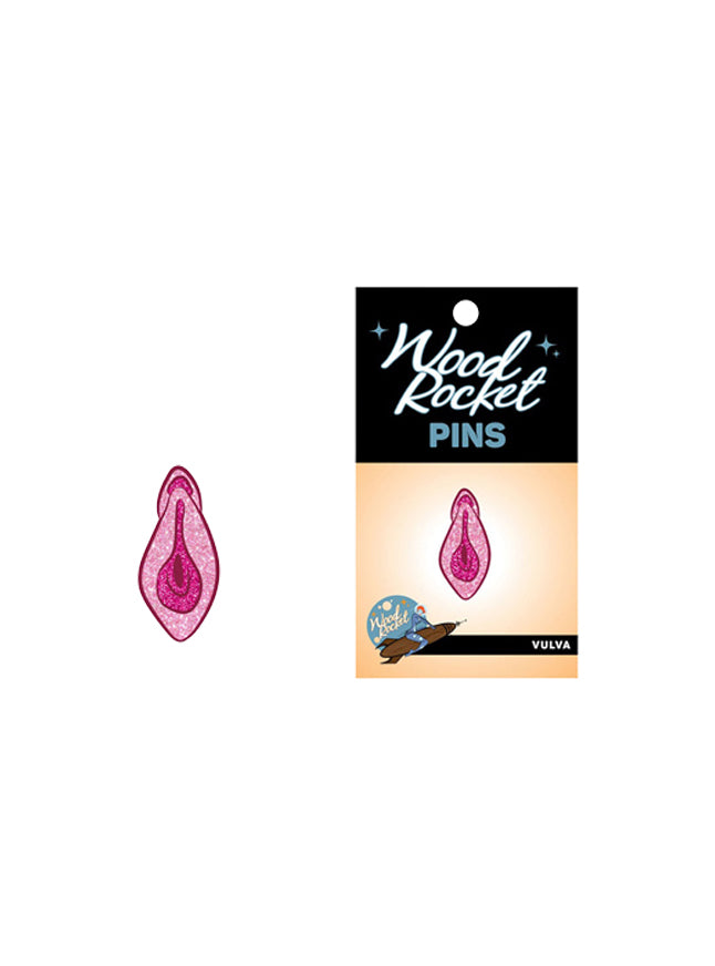 Glittery Vulva Pin