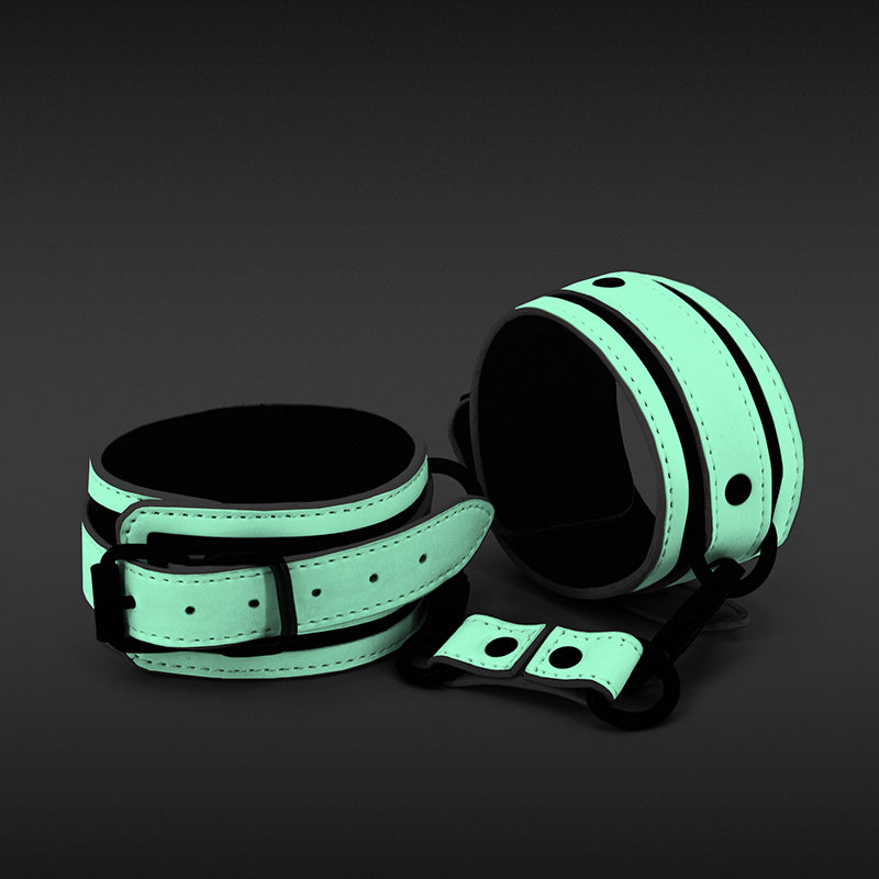 GLO Bondage  Glow-In-The-Dark Ankle Cuffs