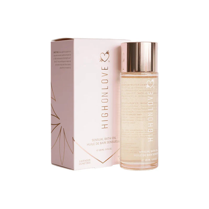 HighOnLove Sensual Moisturizing Bath Oil Lavendar Honeybee