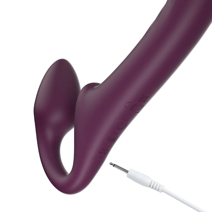 Honey Play Box Bliss Rotating Head Wearable Remote Control Rechargeable Silicone Vibrating Strap-On