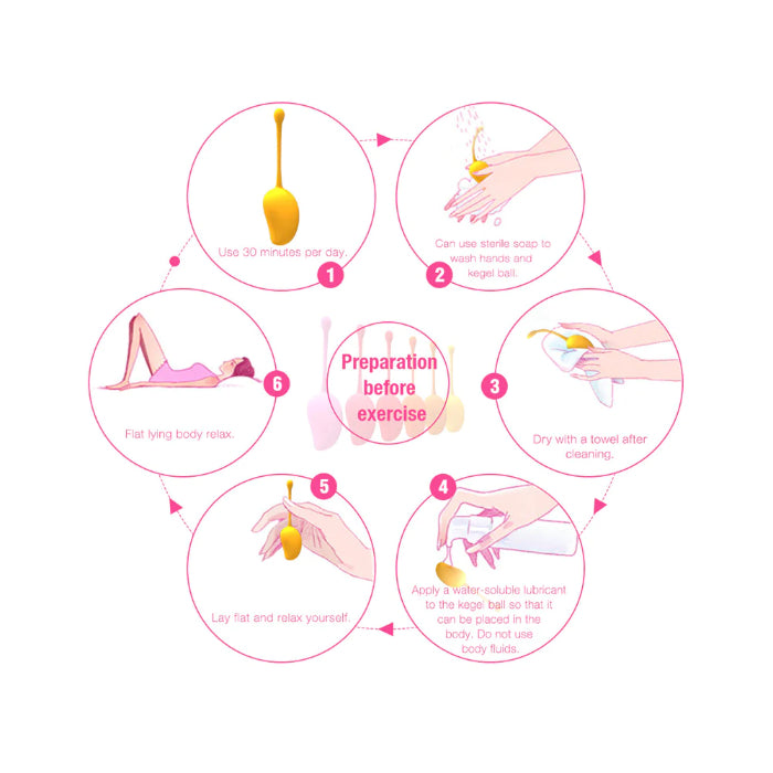 Honey Play Box Mango Tropical 6pc Silicone Kegel Set