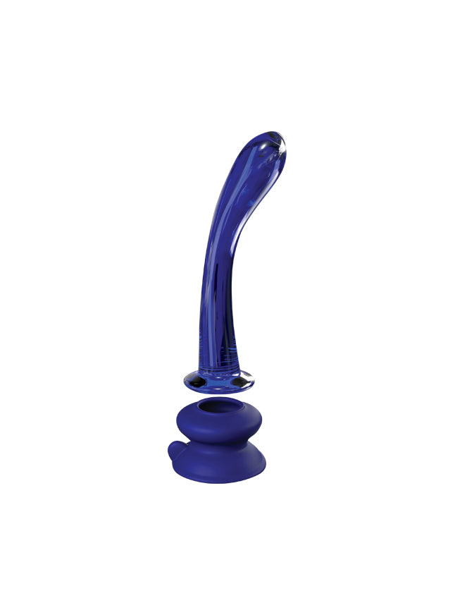 Icicles No. 89 Glass Suction Cup Curved G Spot Wand