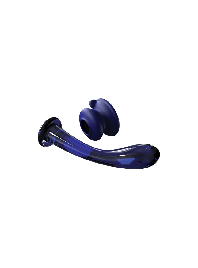 Icicles No. 89 Glass Suction Cup Curved G Spot Wand