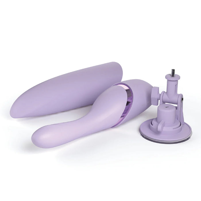 JimmyJane Hello Bang Rechargeable Warming Sleek Vibrating Thruster With Case And Suction Cup