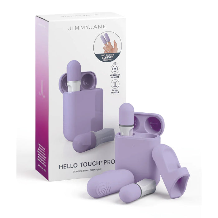 JimmyJane Hello Touch Pro Rechargeable Remote Control Dual Wireless Silicone Finger Vibrator