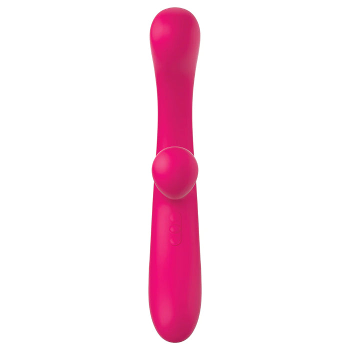 JimmyJane Reflexx Rabbit 3 Rechargeable Flexible Warming Silicone Dual Motor Rabbit Style Vibrator