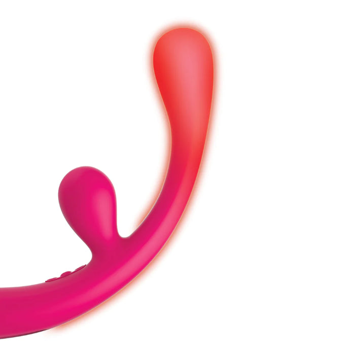 JimmyJane Reflexx Rabbit 3 Rechargeable Flexible Warming Silicone Dual Motor Rabbit Style Vibrator