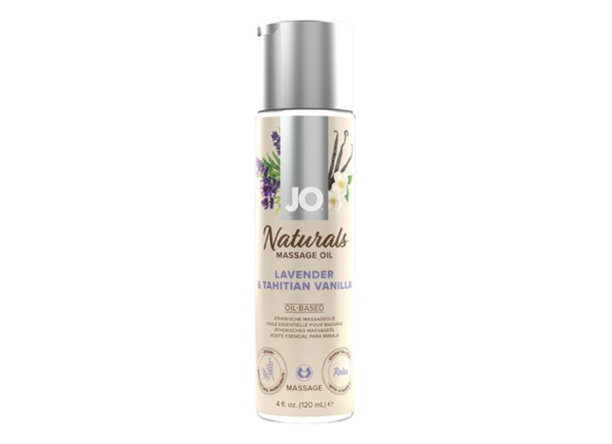 JO Naturals Lavender & Tahitian Vanilla Scent Moisturizing Aromatherapy Vegan Massage Oil