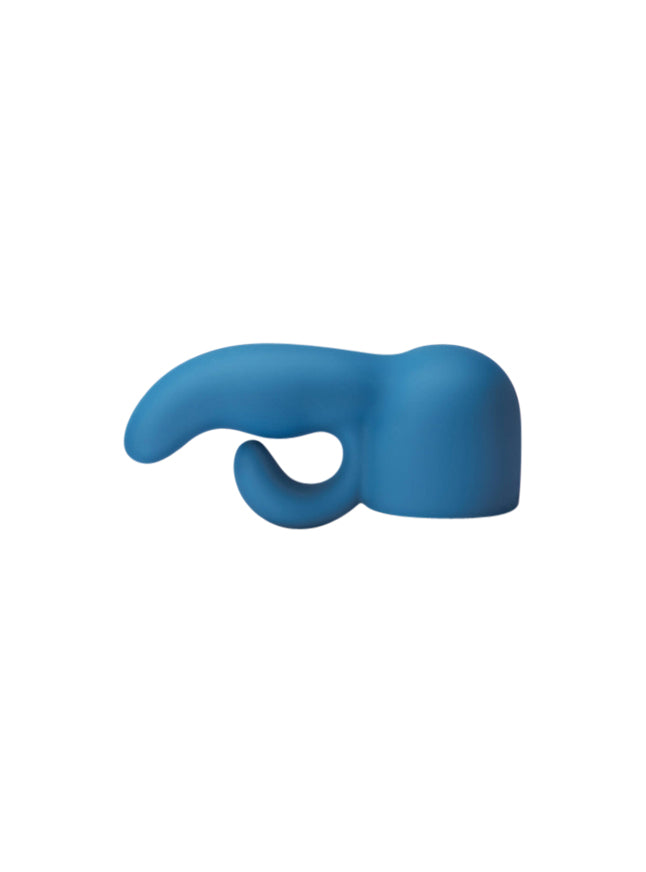 Le Wand Petite Dual Rippled Rabbit Style Weighted Silicone Wand Attachment