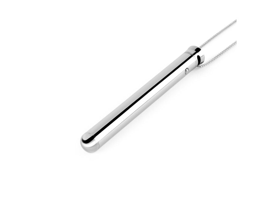 Le Wand Silver Vibrating Bullet Pendant Necklace