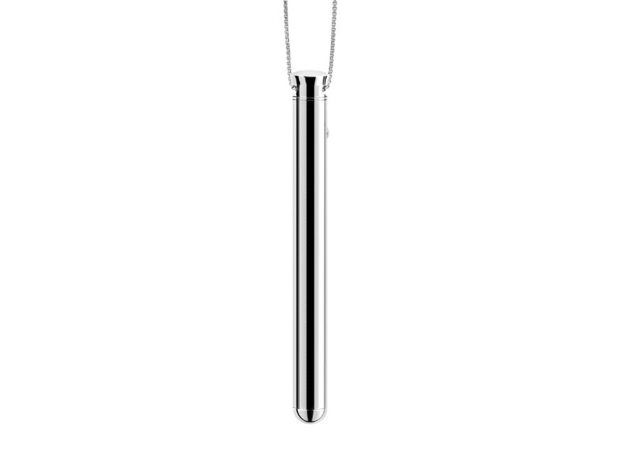 Le Wand Silver Vibrating Bullet Pendant Necklace