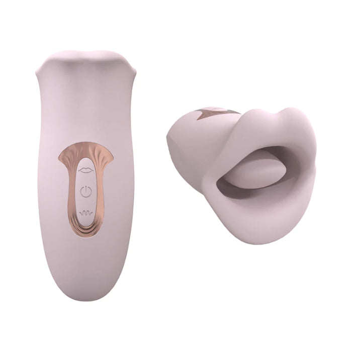 LoveLine Kiss 10 Speed Suction and Vibrating Nibbling Mouth Silicone Rechargeable Waterproof Stimulator