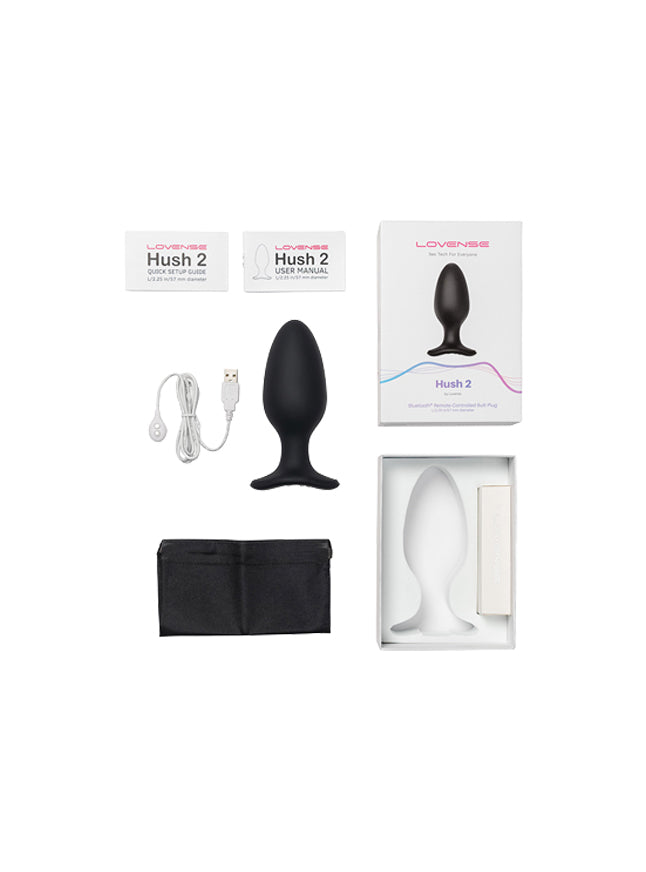 Lovense Hush 2 2.25 Inch Waterproof Bluetooth Butt Plug