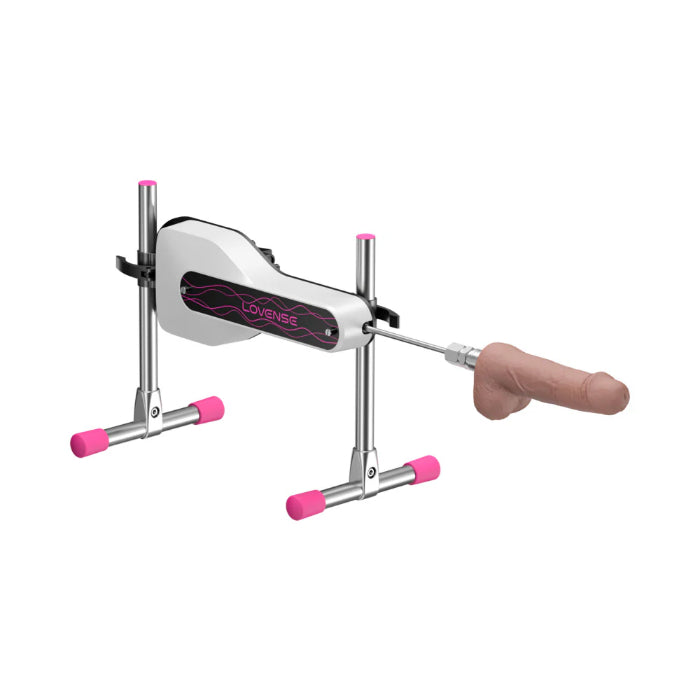 Lovense Mini App Enabled Sex Machine With Interchangeable Dildo Attachment