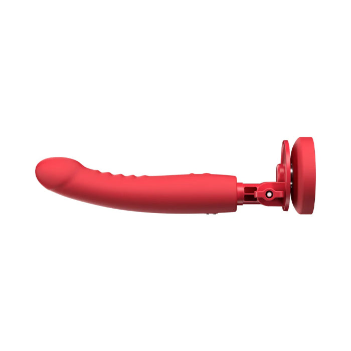 Lovense Mission 2 App Enabled Rechargeable Thrusting And Vibrating Silicone Dildo With Touch Sense And Suction Cup