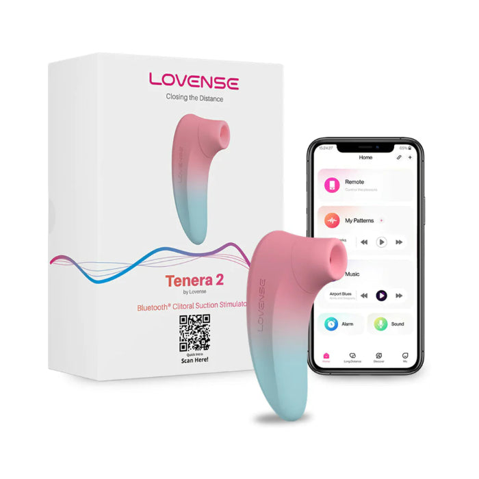 Lovense Tenera 2 App-Enabled Air Pulse Rechargeable Wide Mouth Suction Massager