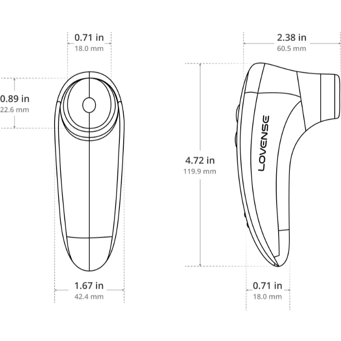 Lovense Tenera 2 App-Enabled Air Pulse Rechargeable Wide Mouth Suction Massager