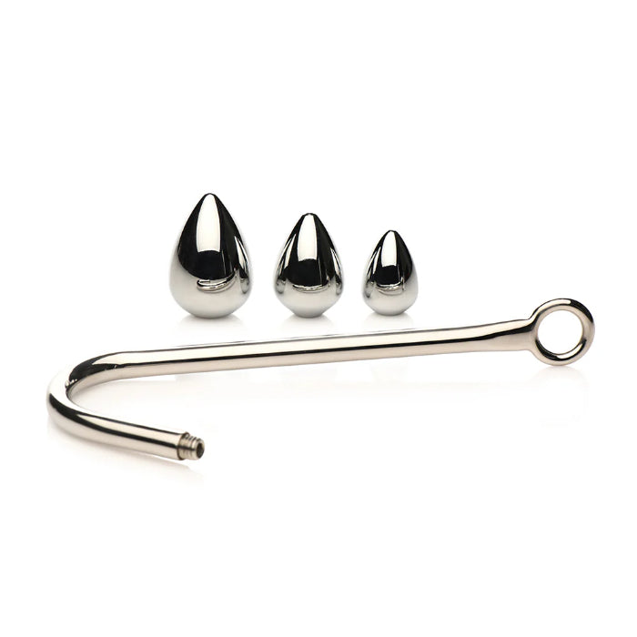 Master Series Anal Hook Trainer Anal Hook with 3 Interchangeable Plugs
