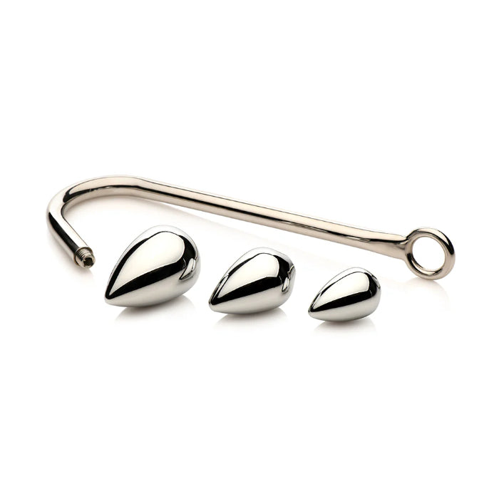 Master Series Anal Hook Trainer Anal Hook with 3 Interchangeable Plugs
