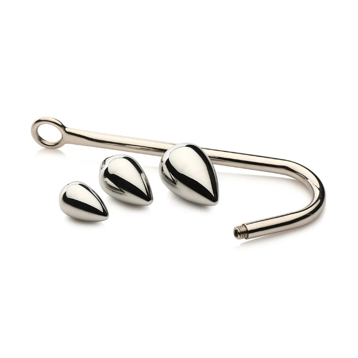 Master Series Anal Hook Trainer Anal Hook with 3 Interchangeable Plugs