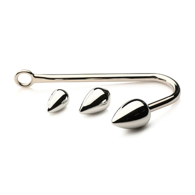 Master Series Anal Hook Trainer Anal Hook with 3 Interchangeable Plugs
