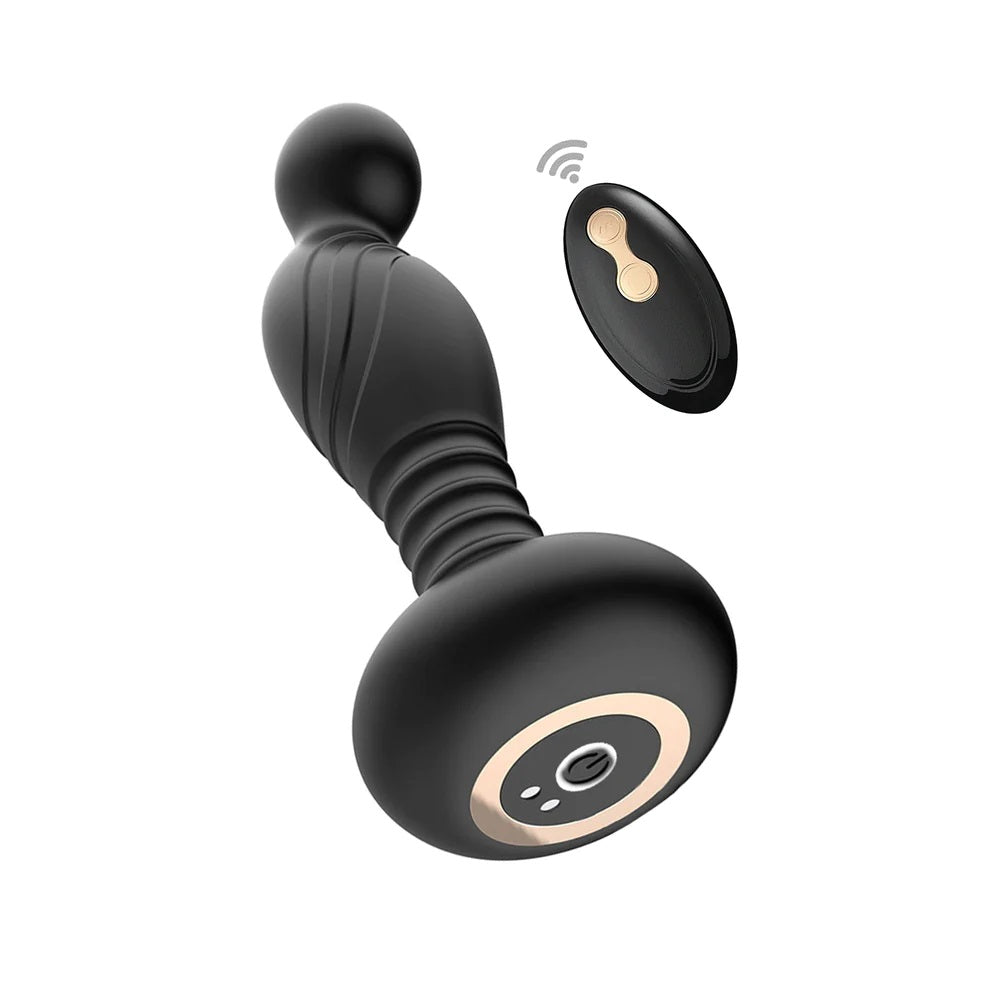 Nasstoys Ass-Sation Remote Vibrating P-Spot Plug With Come Hither Motion Tip