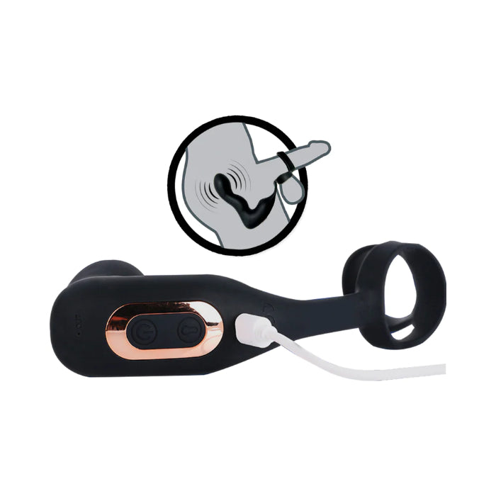 Nasstoys Atomic Inflatable Prostate Remote-Control Rechargeable Silicone Butt Plug Vibrator