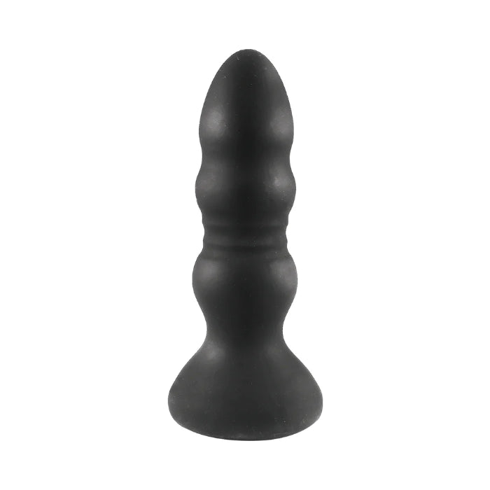 Nasstoys Atomic Thrusting Rechargeable Light-Up Remote Control Ribbed Texture Butt Plug