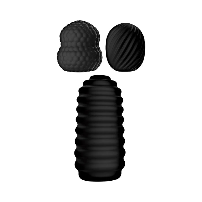 Nasstoys Delite Pocket Masturbator Kit Set Of Three Reusable Compact Textured Strokers