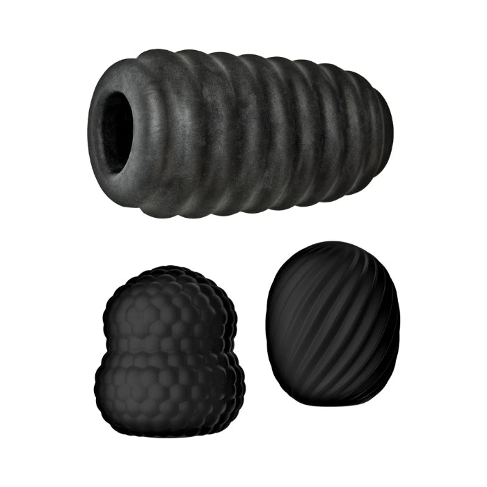 Nasstoys Delite Pocket Masturbator Kit Set Of Three Reusable Compact Textured Strokers