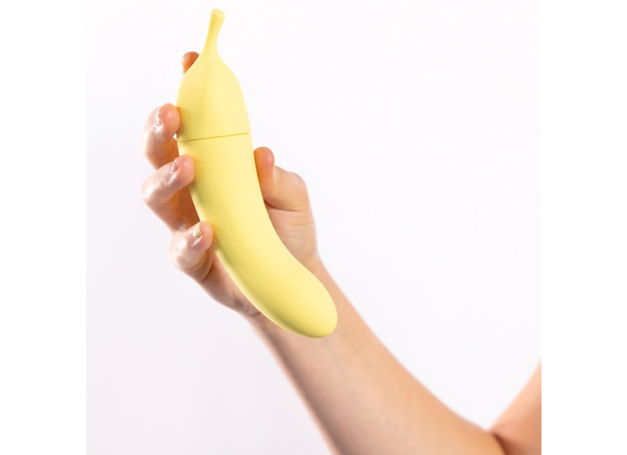 Natalie's Toy Box Banana Cream Air Pulse And G-Spot Vibrator