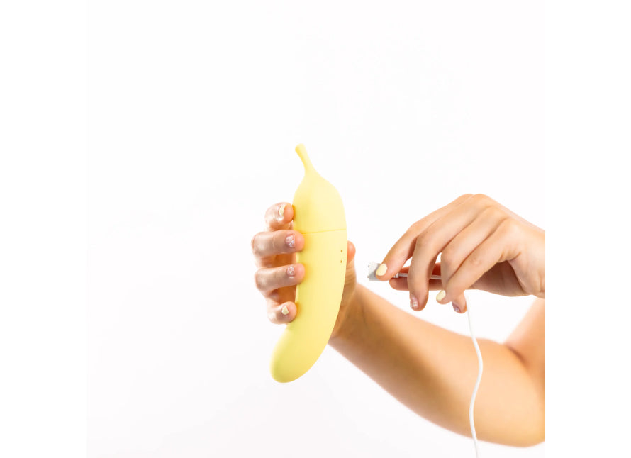 Natalie's Toy Box Banana Cream Air Pulse And G-Spot Vibrator