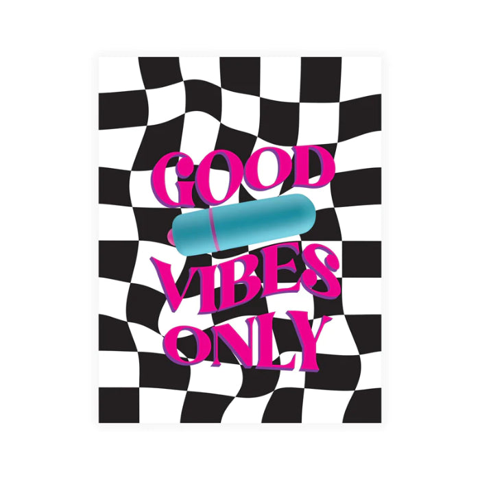 Naughty Vibes Good Vibes Only Card Bullet And Card Gift Set