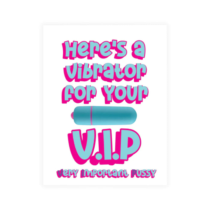 Naughty Vibes VIP Card Bullet And Card Gift Set