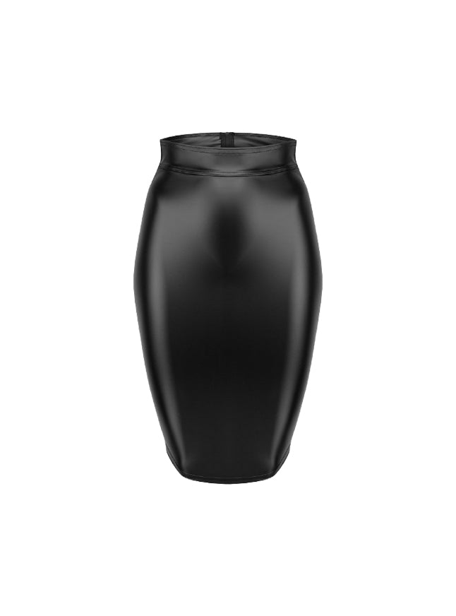 Noir Handmade Powerwetlook Pencil Skirt