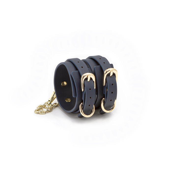 NS Novelties Bondage Couture Vegan Leather Ankle Cuffs