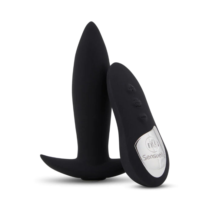 Nu Sensuelle 15 Function Rechargeable Silicone Mini Plug With Vibrating Remote Control