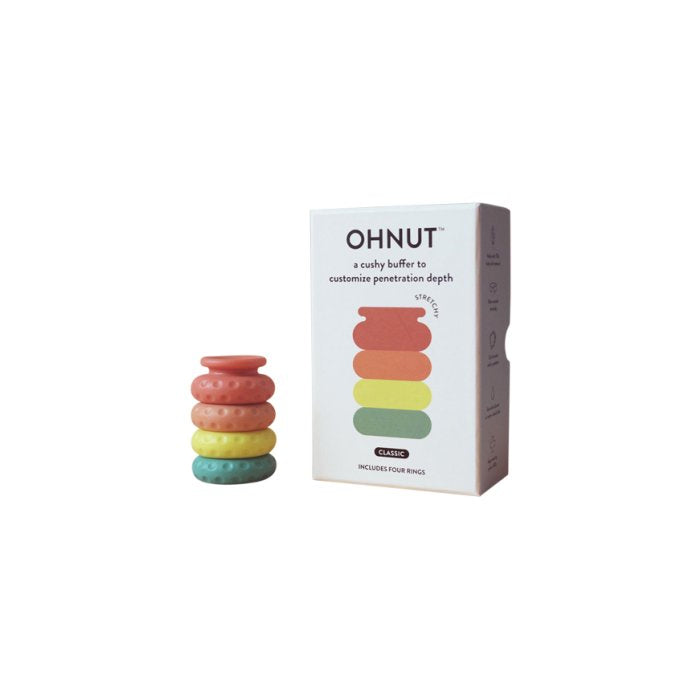 OhNut Classic Rainbow Stretchy 4-Ring Squishy Penetration Buffer