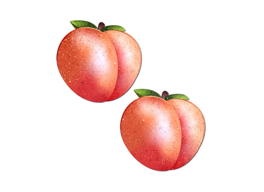 Pastease Peach: Fuzzy Sparkling Georgia Peaches Nipple Pasties