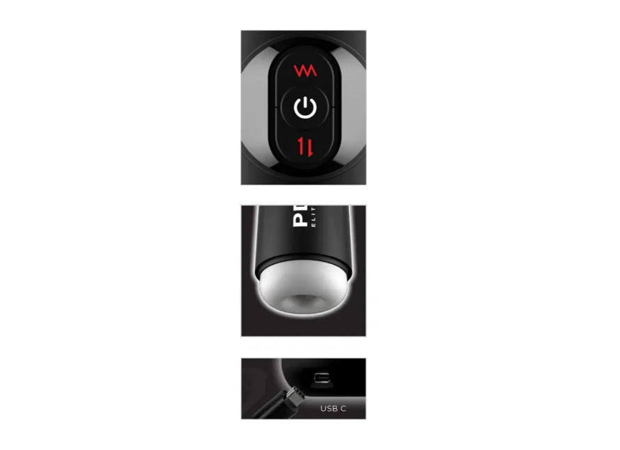 PDX Elite Moto Milker Thrusting and Vibrating Stroker