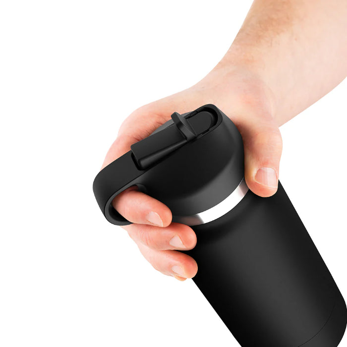 PDX Plus Fap Flask Thrill Seeker Frosted Black Bottle Discreet Easy To Hide Stroker