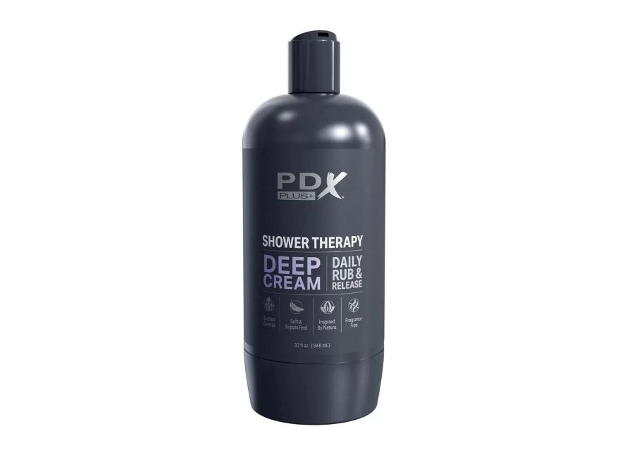 PDX Plus Shower Therapy Deep Cream Discreet Stroker