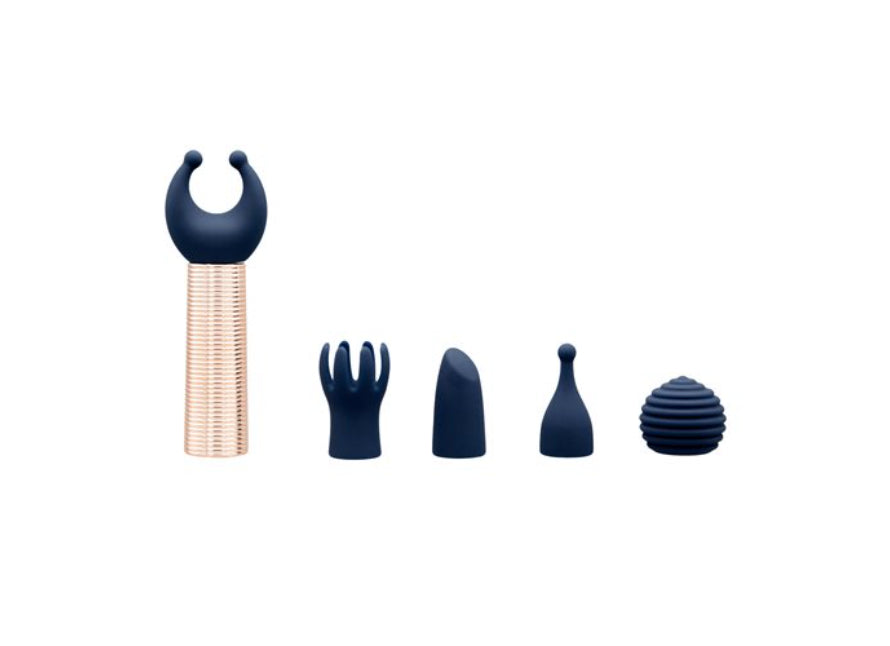 Pillow Talk Secrets Desires 6-Piece Interchangeable Silicone Mini Massager Set